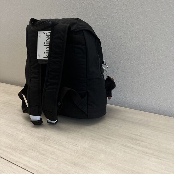 Kipling Fiona Medium Backpack KI9346 - Black w Glam Silver (NWT) - Picture 5 of 14